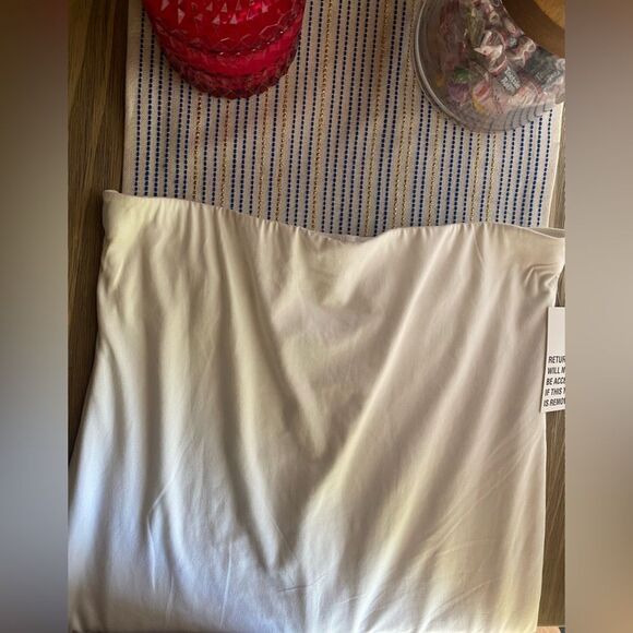 Bumpsuit The Biker Short  Maternity Size Large Ivory White NEW - Picture 5 of 12